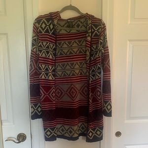 Wet Seal Print Cadigan adult small